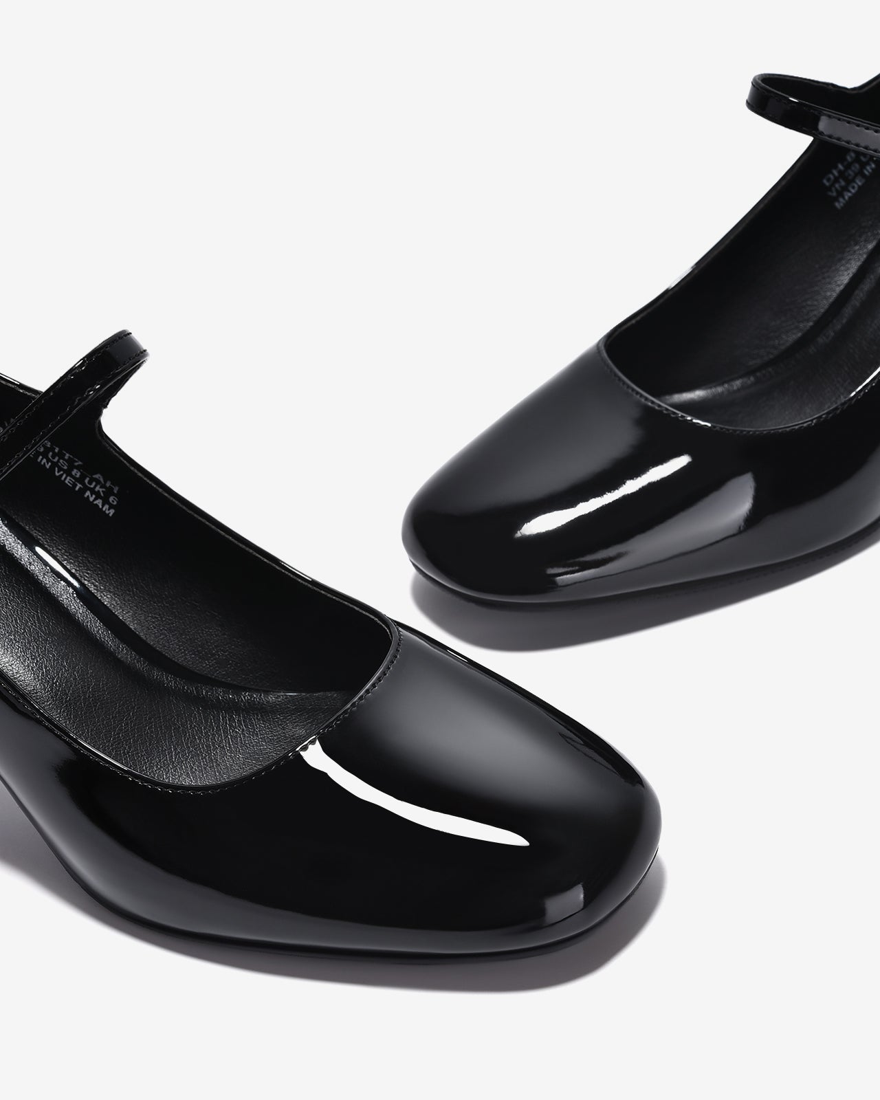 Giày Cao Gót Đông Hải Mary Jane Cổ Điển-G81T7-Đen Bóng Color1