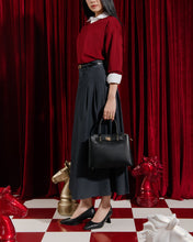 Giày Cao Gót Đông Hải Mũi Nhọn Khóa Logo-G81U6-Đen Color1