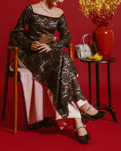 Giày Cao Gót Đông Hải Đế Vuông Quai Đính Đá-G81U7-Đen Bóng Color1