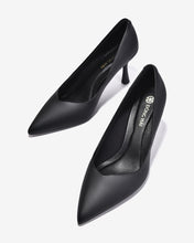 Giày Cao Gót Đông Hải Mũi Nhọn Khoét Tim-G81V2Đen Color1