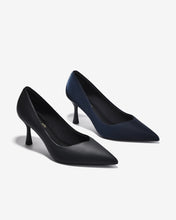 Giày Cao Gót Đông Hải Mũi Nhọn Khoét Tim-G81V2-Đen Color1