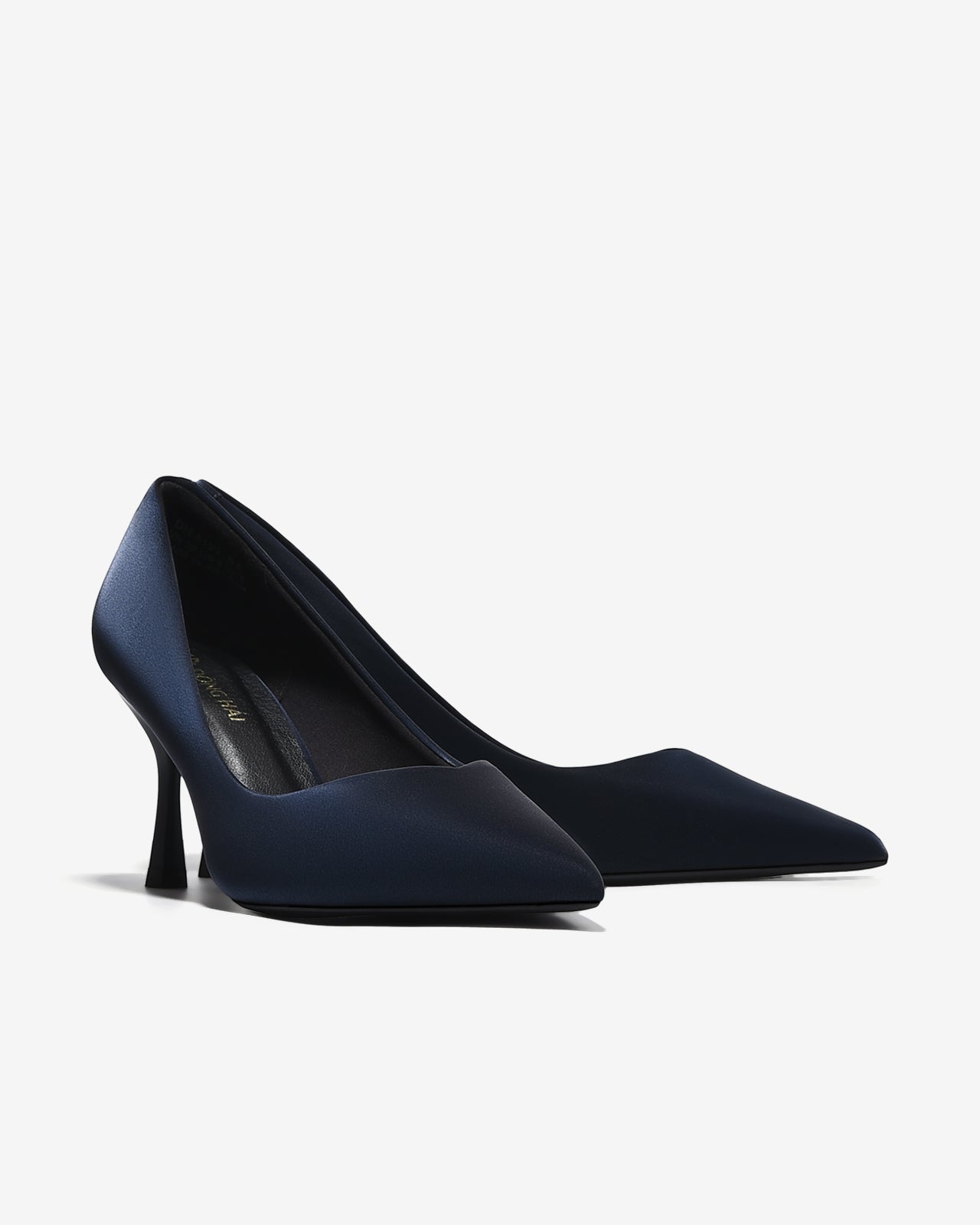 Giày Cao Gót Đông Hải Mũi Nhọn Khoét Tim-G81V2Xanh Color1