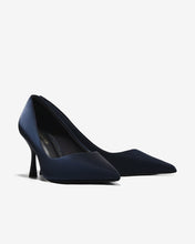 Giày Cao Gót Đông Hải Mũi Nhọn Khoét Tim-G81V2Xanh Color1