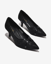 Giày Cao Gót Đông Hải Gót 7CM Mũi Nhọn-G81W3Đen Color1