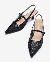 Giày Slingback Cao Gót Zucia Đan Lưới-GTH88-Đen Color1