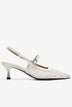 Giày Slingback Cao Gót Zucia Đan Lưới-GTH88Trắng Color1First