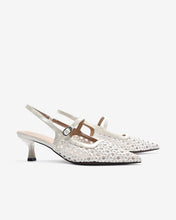 Giày Slingback Cao Gót Zucia Đan Lưới-GTH88Trắng Color1