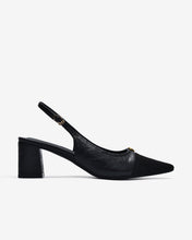 Giày Slingback Cao Gót Zucia Da Phối Đế 7CM-GTH89Đen Color1First
