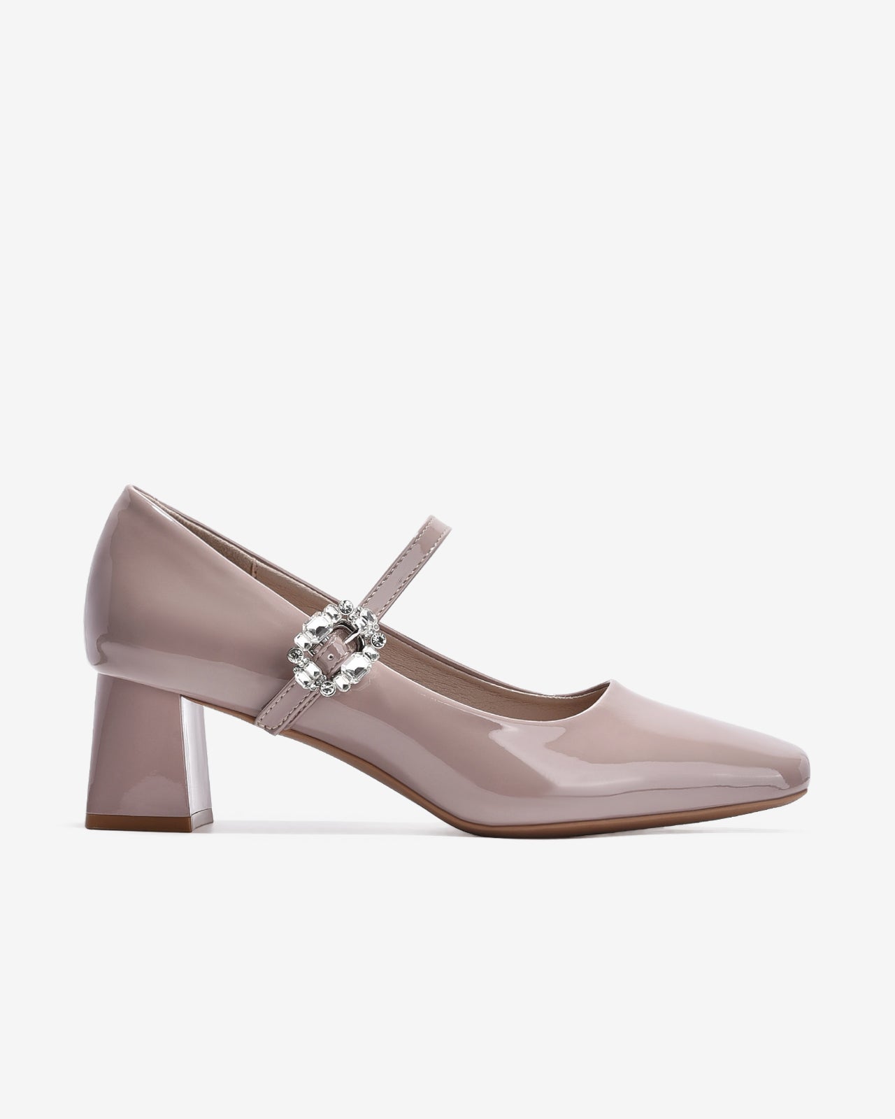 Giày Cao Gót Zucia Mary Jane Đính Đá-GTH91-Hồng Color1First