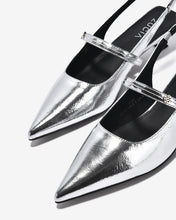 Giày Slingback Cao Gót Zucia Da Bóng Gót Kitten Heel-GTH96-Xám Color1