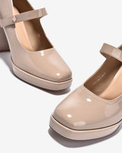 Giày Cao Gót Mary Jane Zucia Da Bóng 10cm-GTHA2-Cafe Color1