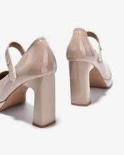 Giày Cao Gót Mary Jane Zucia Da Bóng 10cm-GTHA2-Cafe Color1