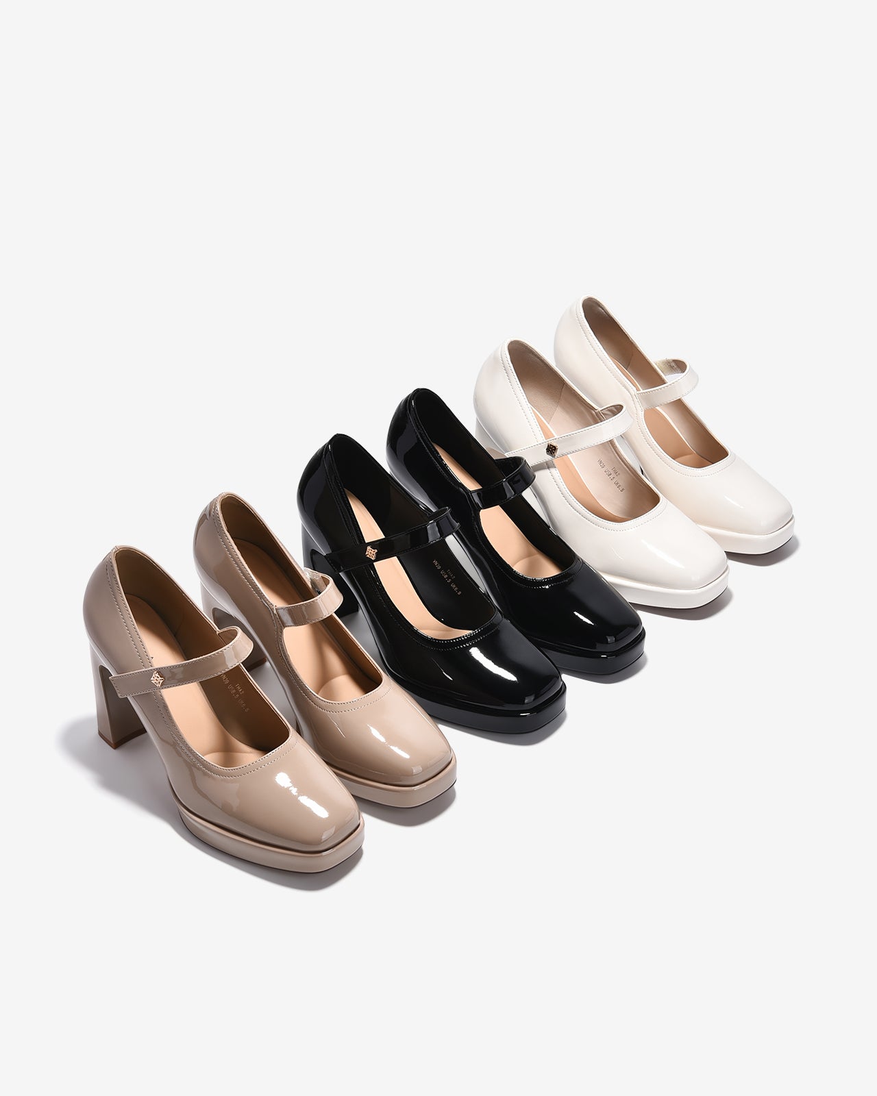 Giày Cao Gót Mary Jane Zucia Da Bóng 10cm-GTHA2-Cafe Color1