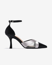 Giày Cao Gót Zucia Satin Phối Lưới-GTHA5-Đen Color1First