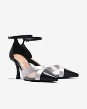 Giày Cao Gót Zucia Satin Phối Lưới-GTHA5-Đen Color1