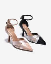 Giày Cao Gót Zucia Satin Phối Lưới-GTHA5-Hồng Color1