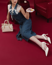 Giày Cao Gót Zucia Mũi Nhọn Quai Dán Cách Điệu-GTHA7-Trắng Color1