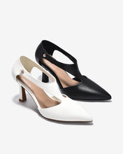 Giày Cao Gót Zucia Mũi Nhọn Quai Dán Cách Điệu-GTHA7-Trắng Color1