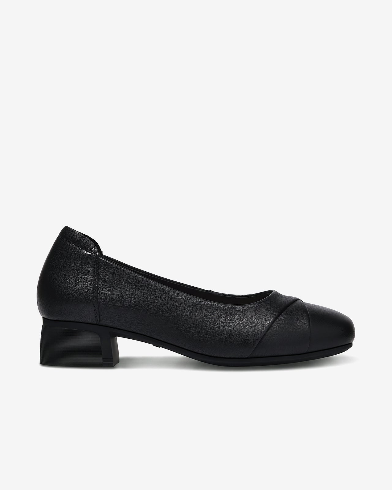 Giày Cao Gót Zuciani 4cm Đế Vuông Êm Ái-GCF92Đen Color1First