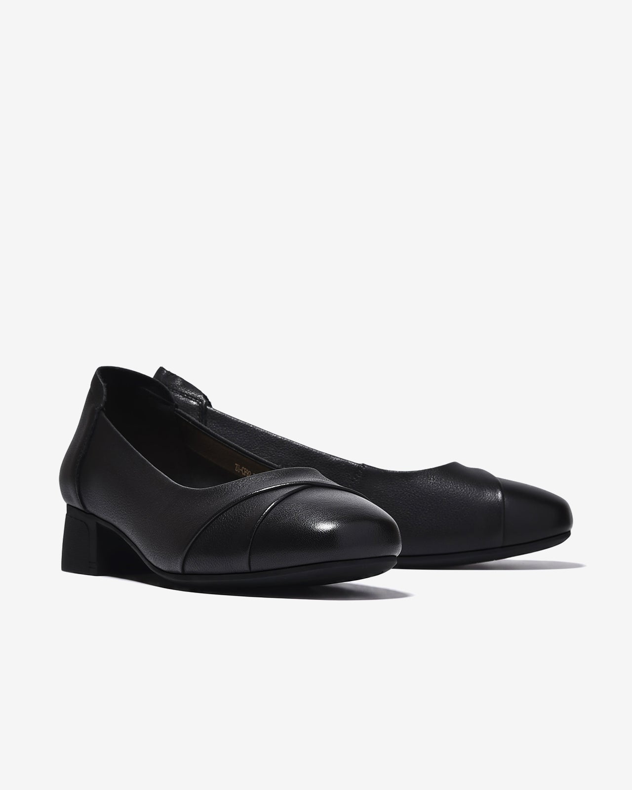 Giày Cao Gót Zuciani 4cm Đế Vuông Êm Ái-GCF92Đen Color1