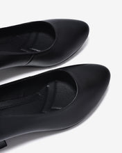 Giày Cao Gót Zuciani Trơn Đế Vuông 4cm Lót Êm-GCF94Đen Color1