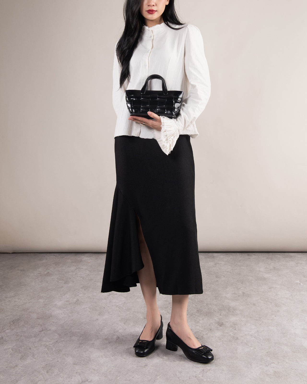 Giày Cao Gót Zuciani Đính Nơ Phối Khoá Cách Điệu-GCM09-n Color1