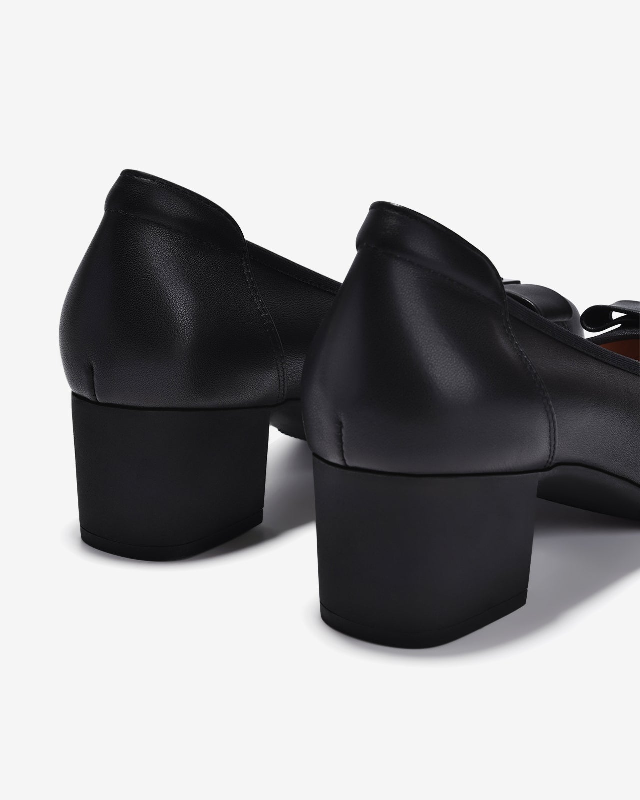 Giày Cao Gót Zuciani Mũi Tròn Nơ Phối Bướm Đính Đá-GCM11Đen Color1