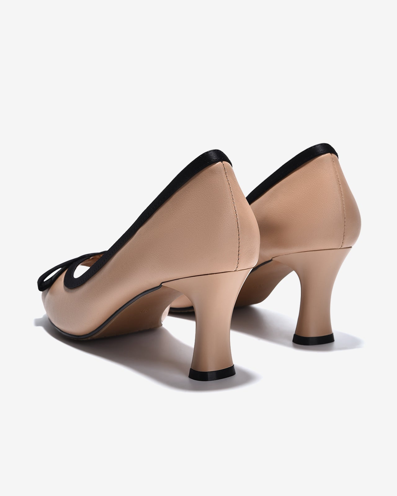 Giày Cao Gót Zuciani Da Mềm Hở Mũi-GCM21Kem Color1