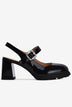 Giày Slingback Cao Gót Zuciani Mary Jane Da Bóng-GCM24-Đen Bóng Color1First