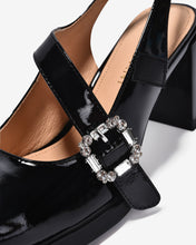 Giày Slingback Cao Gót Zuciani Mary Jane Da Bóng-GCM24-Đen Bóng Color1