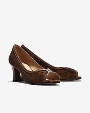 Giày Cao Gót Zuciani Hoạ Tiết Da Beo-GCM30-Nâu Color1