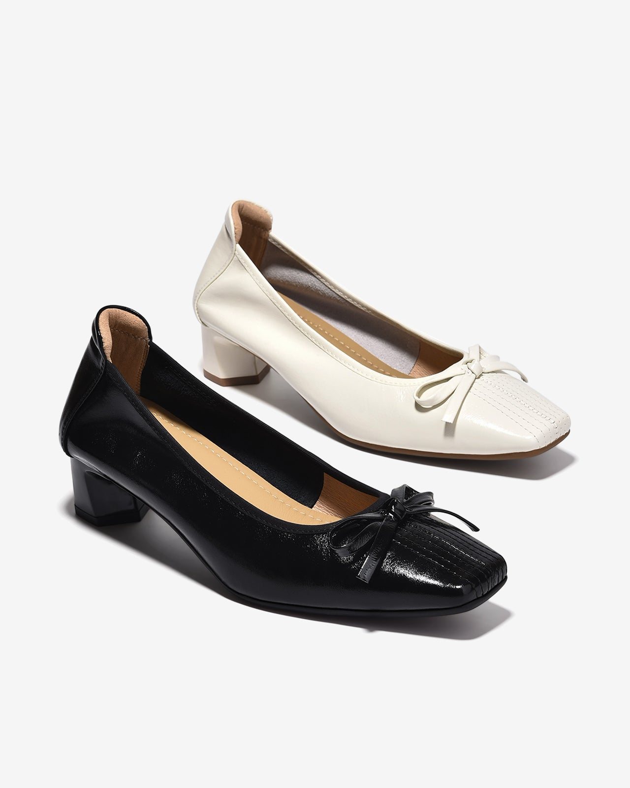 Giày Cao Gót Zuciani Da Mềm Đính Nơ-GCM41Đen Color1