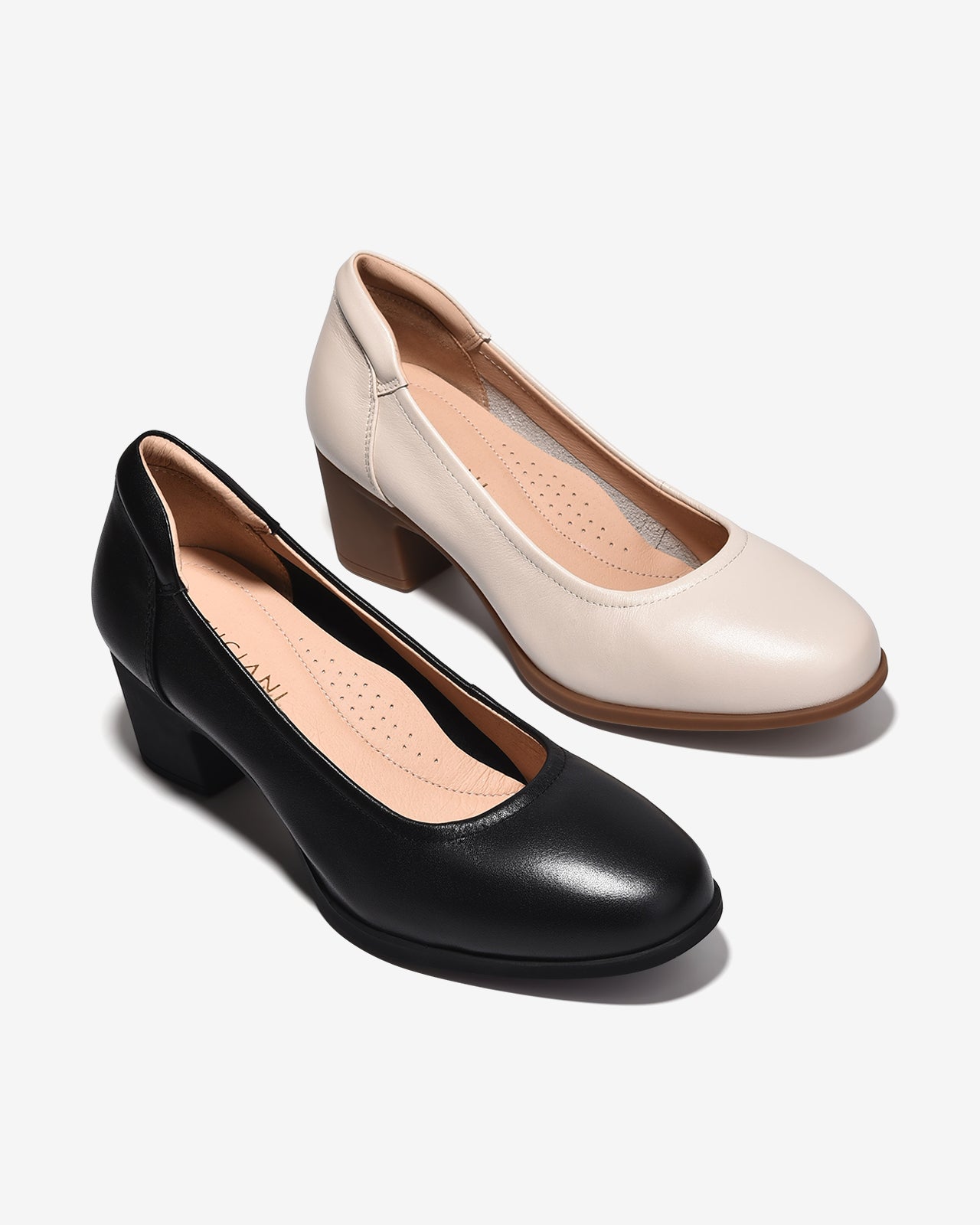 Giày Cao Gót Zuciani Đế 6CM Trơn-GCM42Đen Color1