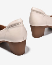 Giày Cao Gót Zuciani Đế 6CM Trơn-GCM42Kem Color1