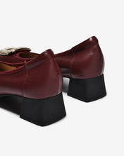 Giày Cao Gót Zuciani Khóa Vuông Đính Đá-GSD02Đỏ Color1