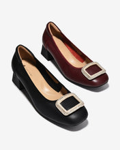 Giày Cao Gót Zuciani Khóa Vuông Đính Đá-GSD02Đỏ Color1