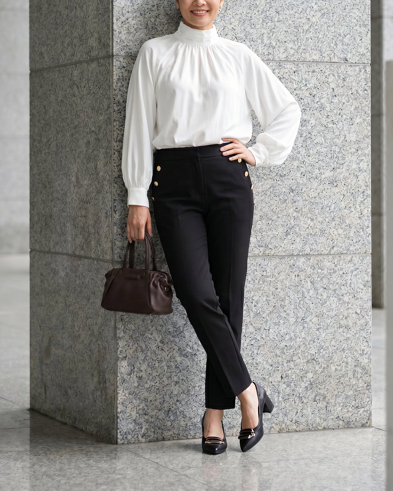 Giày Cao Gót Zuciani Êm Chân Đế Trụ-GSD04Đen Color1