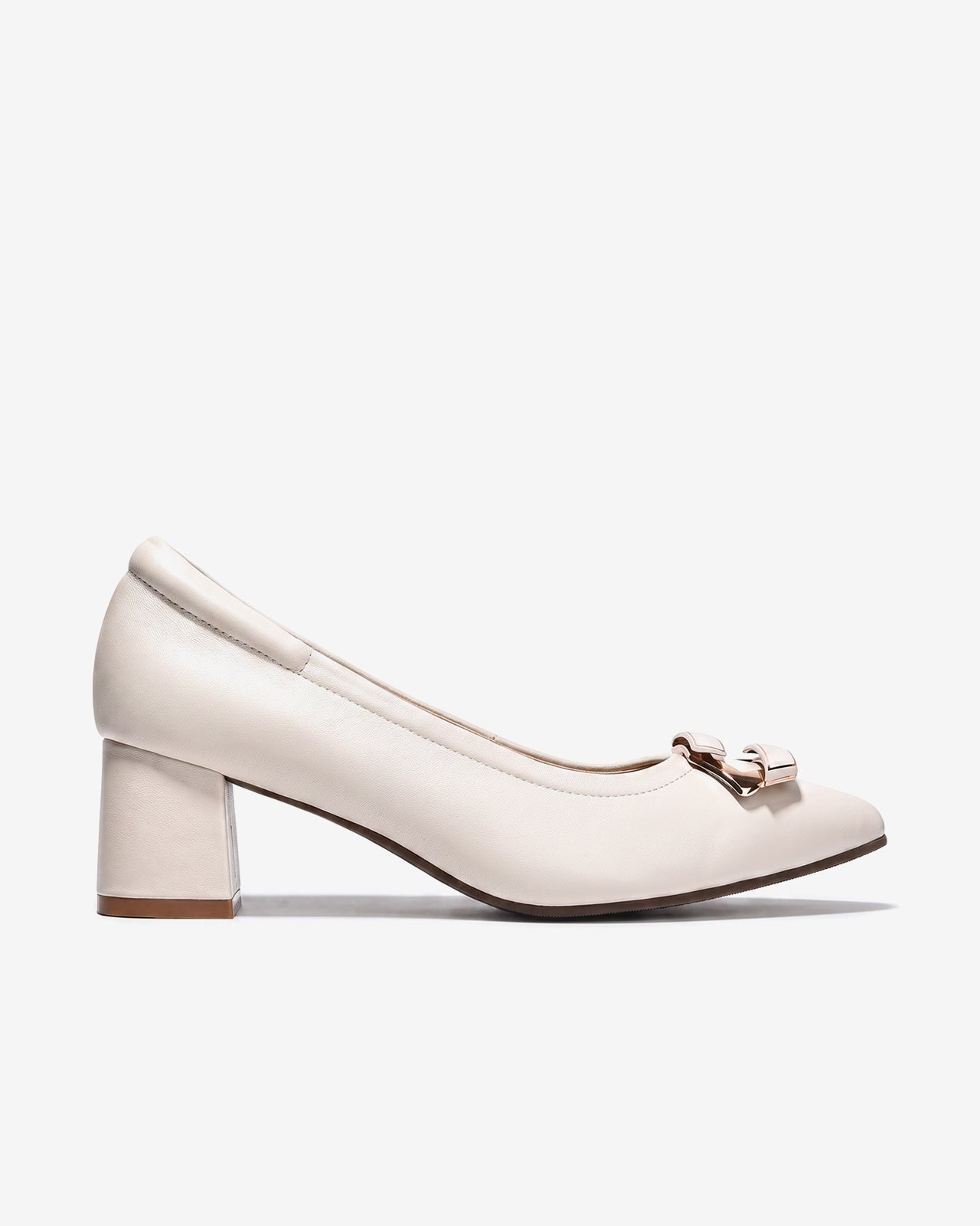 Giày Cao Gót Zuciani Êm Chân Đế Trụ-GSD04Kem Color1First