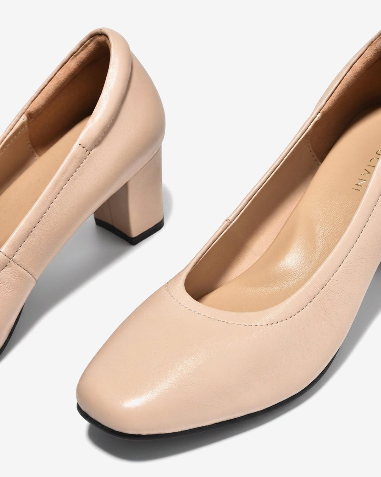 Giày Cao Gót Nữ Gót Trụ Zuciani Venaro Sofa Pumps-GSD07Kem Color1