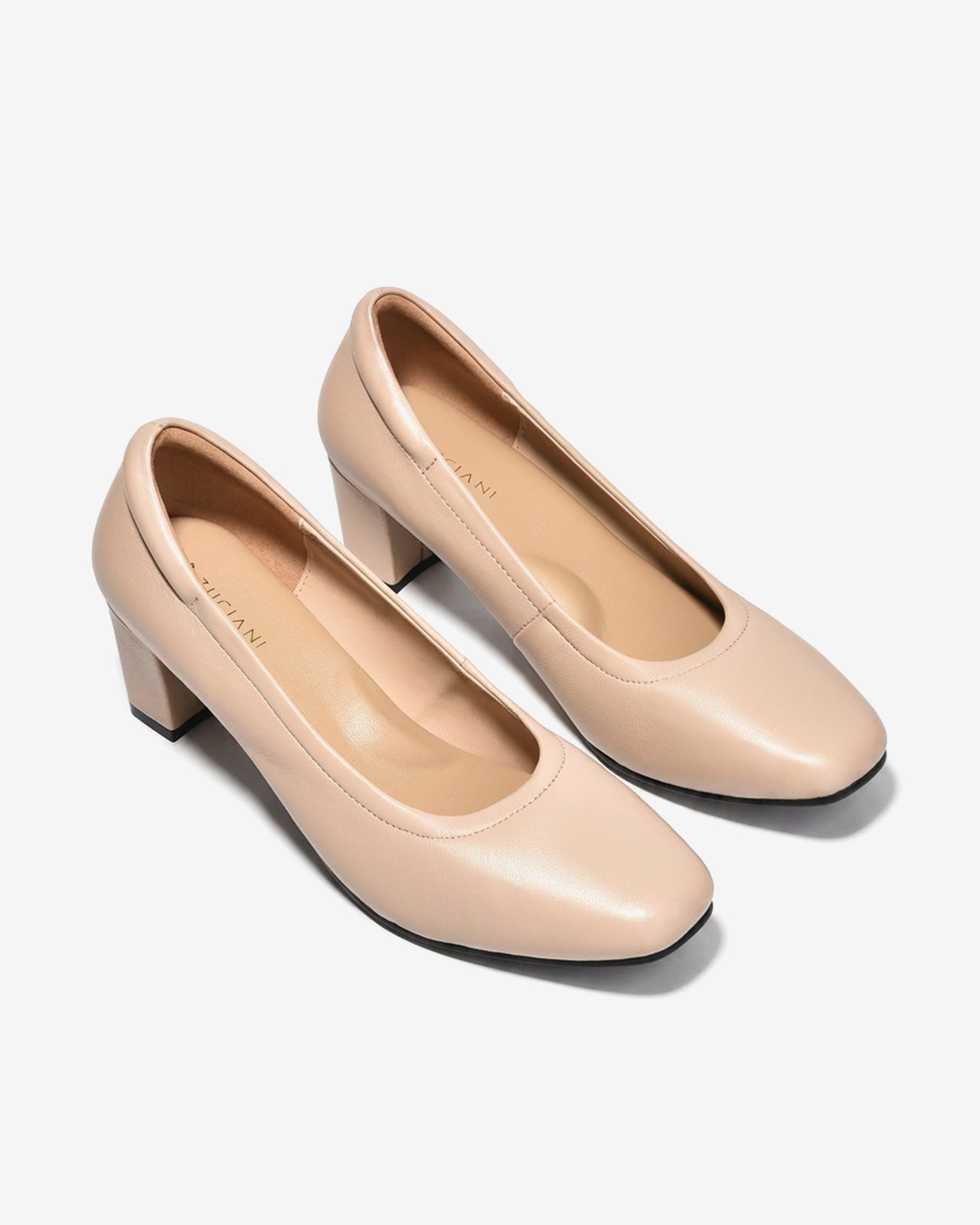 Giày Cao Gót Nữ Gót Trụ Zuciani Venaro Sofa Pumps-GSD07Kem Color1