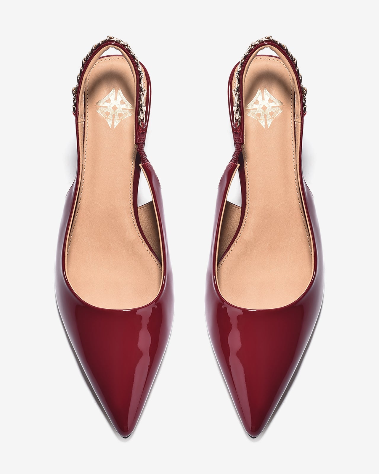 Giày Cao Gót Slingback Zuciani Quai Phối Ánh Kim-GTP02Đỏ Color1