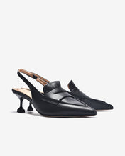 Giày Cao Gót Slingback Zuciani Phong Cách Menswear-GTP05Đen Color1