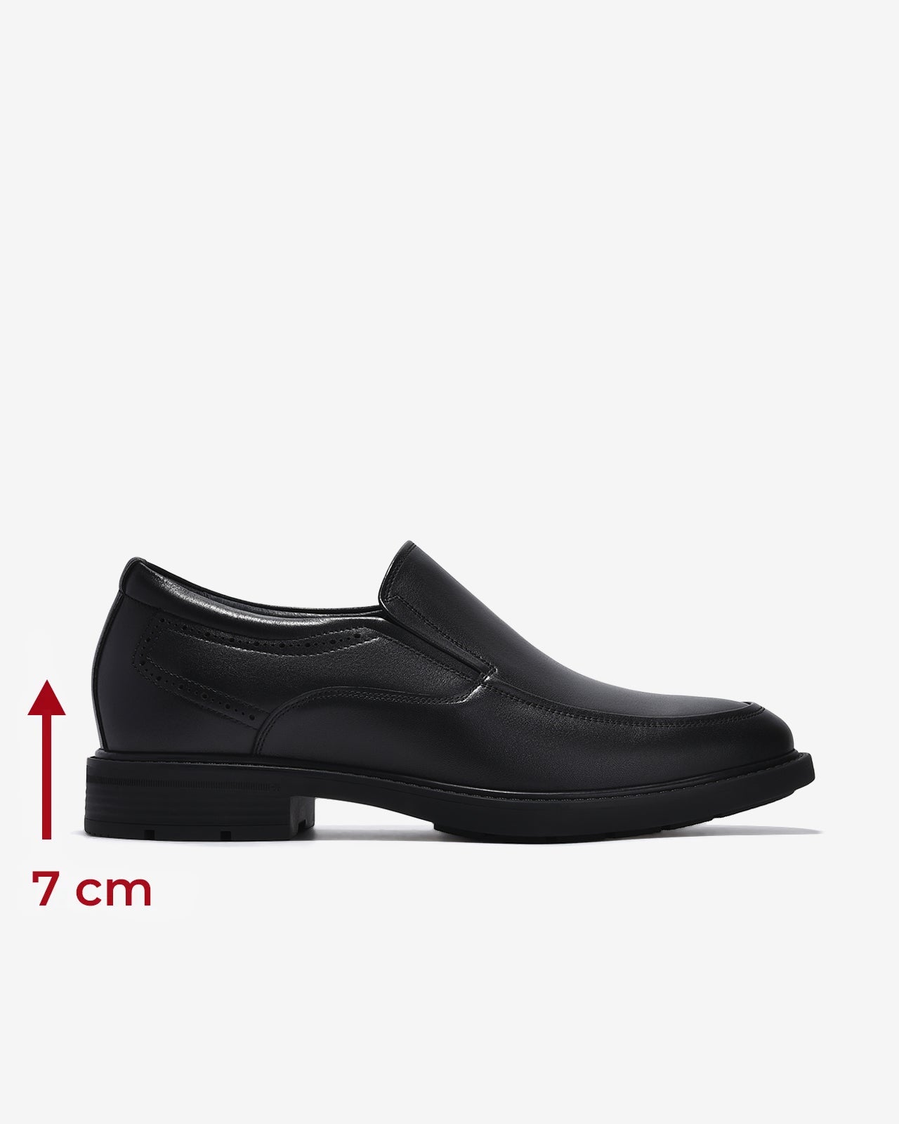Giày Tây Cao Nam Zuciani Viền Gót Đục Lỗ-GCF74Đen Color1First