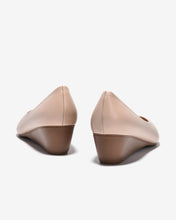 Giày Xuồng Nữ Đông Hải Bo Viền Da Mờ-G5724Kem Color1