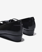 Giày Xuồng Zucia 3cm Mũi Tròn Quai Ngang-GRXC5Đen Color1