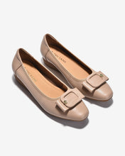 Giày Xuồng Zuciani Phối Khoá Nơ Đính Bông Hoa-GCM05Kem Color1