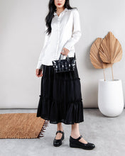 Giày Xuồng Zuciani Mũi Tròn Khoá Tim-GCM28Đen Color1