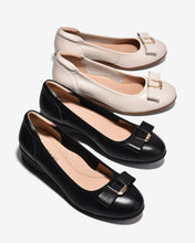 Giày Xuồng Zuciani Nơ Khóa Kim Loại-GCM37-Kem Color1