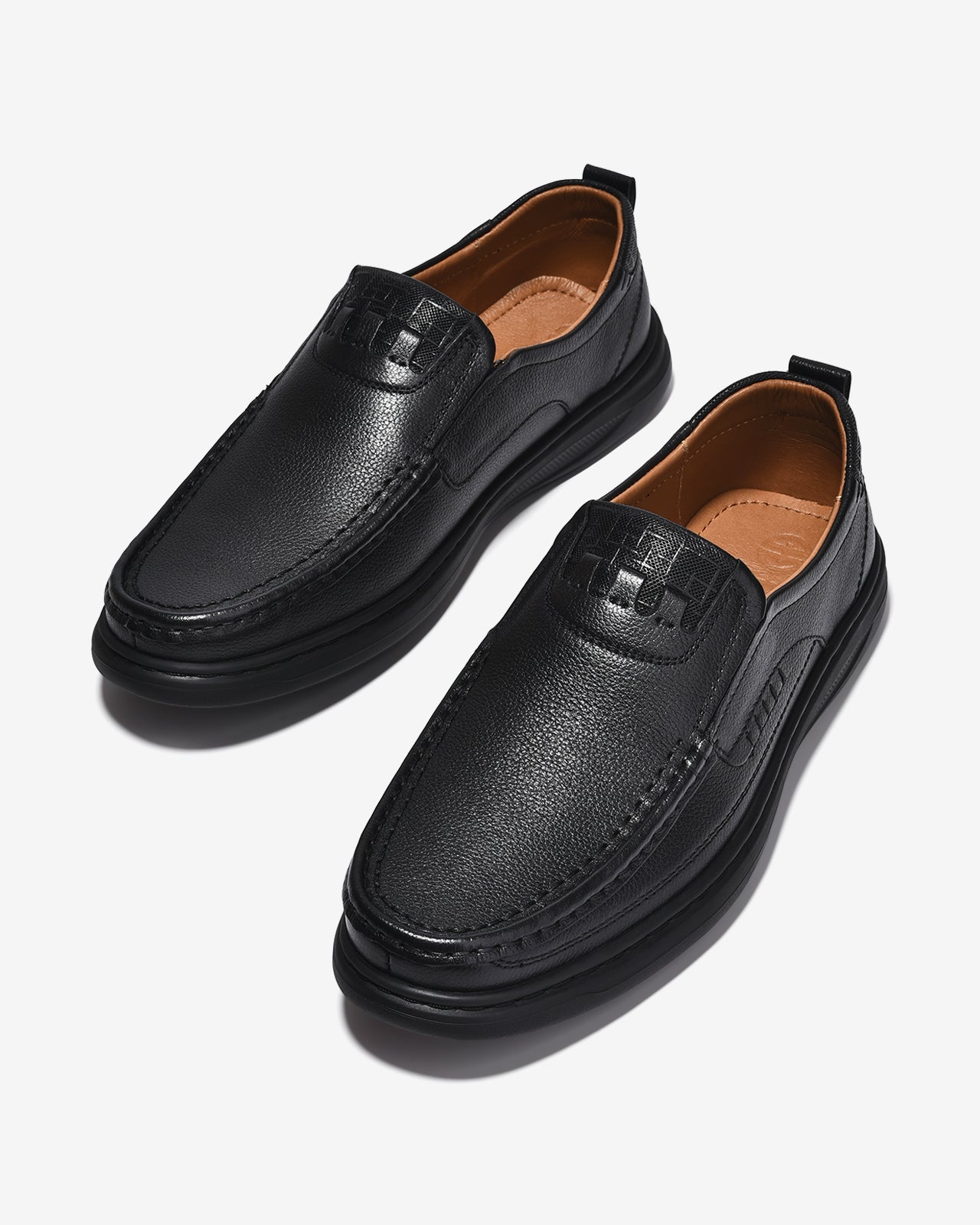 Giày Lười Nam Đông Hải Vân Chỉ Nổi-G0358-Đen Color1