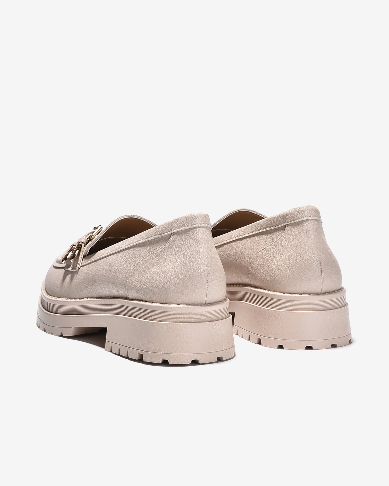 Giày Mọi Nữ Đông Hải Dáng Loafer Chunky-G5723Kem Color1